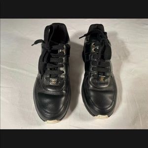 Chanel Calfskin and Satin Sneakers size 39